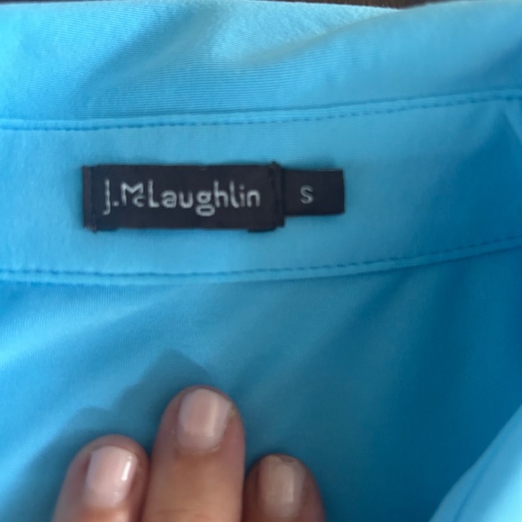 J Mclaughlin Lyford shirt - blue Size Small - Picture 2 of 8